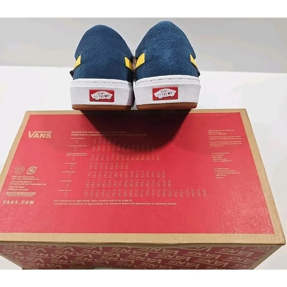 Vans ~Woman 8.5; Men's 7~ Stv. Navy Berie Pro Authentic Suede Canvas Sneakers.